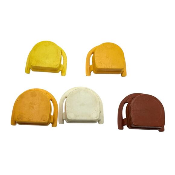 Vintage Fisher Price Little People Chair Set 5 piece - Picture 3 of 4